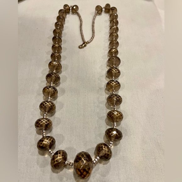 Vintage Opera Length Metallic Bead Necklace - Picture 12 of 16